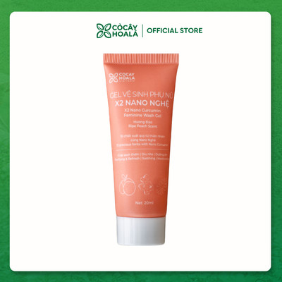 Dung Dịch Vệ Sinh Cỏ Cây Hoa Lá Gel x2 Nano Nghệ Làm Sạch Ngừa Vi Khuẩn 20ml Cho Mẹ Bầu
