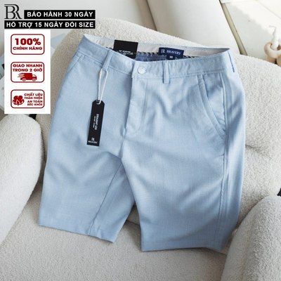 Quần short RENMY mềm linen viscose mịn thoáng mát không nhăn, dày dặn - Bravery