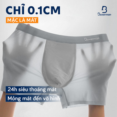 Combo 3 Quần lót boxer nam PROFIT BOXERMAN Quần sịp đùi nam co giản 4 chiều,kháng khuẩn khử mùi
