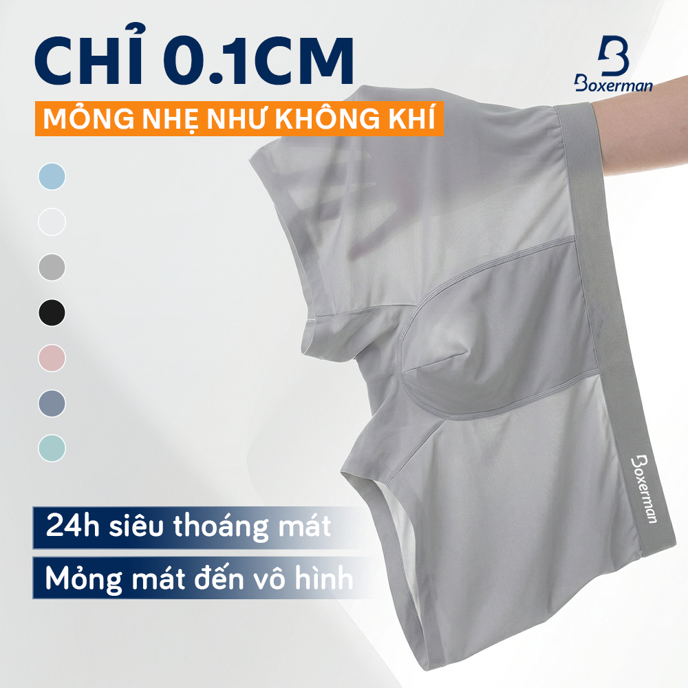 Combo 6 quần lót nam dáng trunk PROFIT mềm mại co dãn cao cấp BOXERMAN
