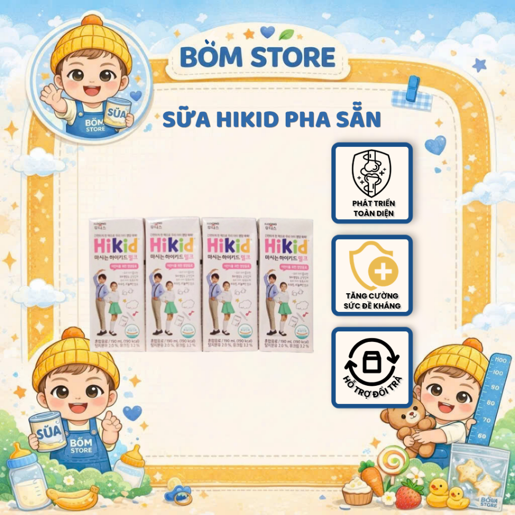 Sữa Hikid Pha Sẵn Cho Bé - 1 thùng
