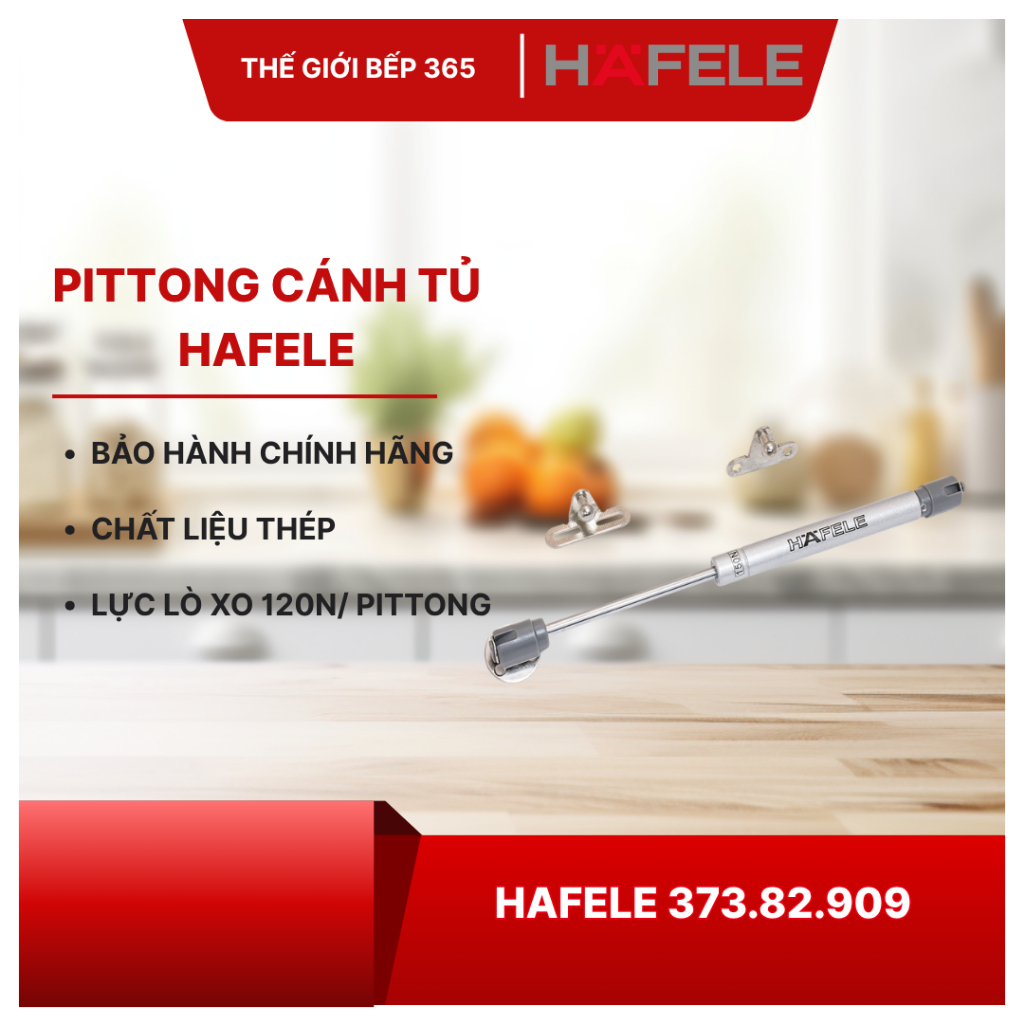 Pittong đẩy cánh tủ 120N Hafele 373.82.909