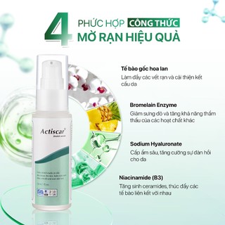 Combo Kem Rạn Da Và Serum Actiscar Stretch Làm Mờ Rạn Do Mang Thai, Dậy Thì, Tăng Cân, Cấp Ẩm Cho Da