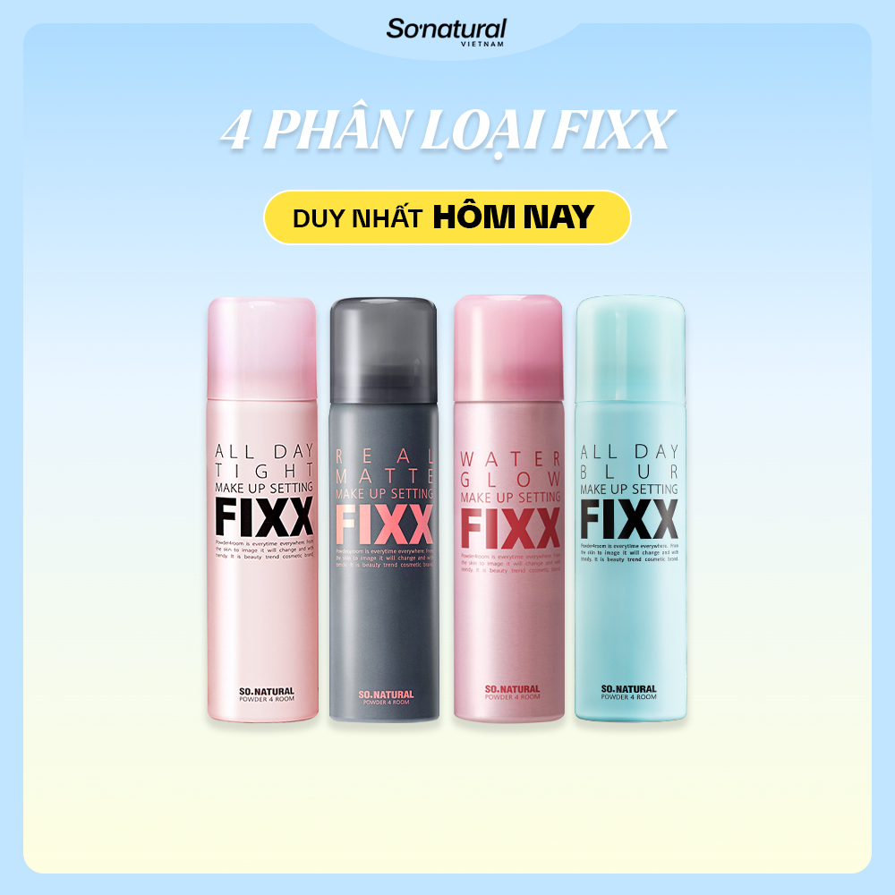 [GREAT x SO NATURAL][75ML] Xịt Khóa Makeup Toàn Diện So Natural All Day Tight - Real Matte - Water G