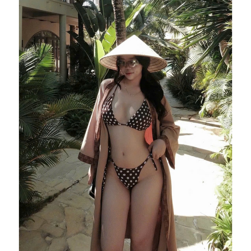 Bikini 2 mảnh đi biển họa tiết chấm bi, Bikini 2 mảnh đi biển cao cấp tôn dáng  - H33 | BigBuy360 - bigbuy360.vn