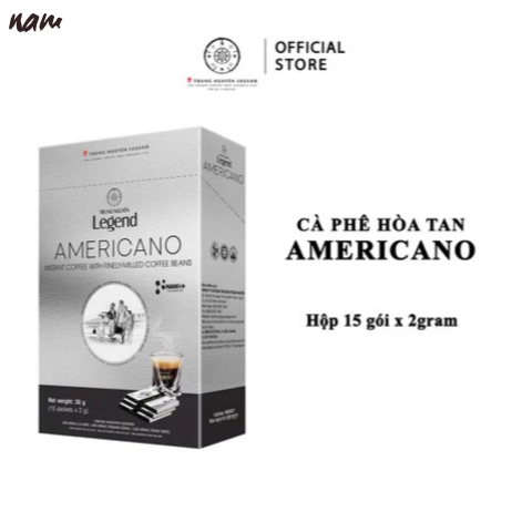 Trung Nguyên Coffee Americano Không Đường - Cà Phê Đen Hòa Tan Cao Cấp