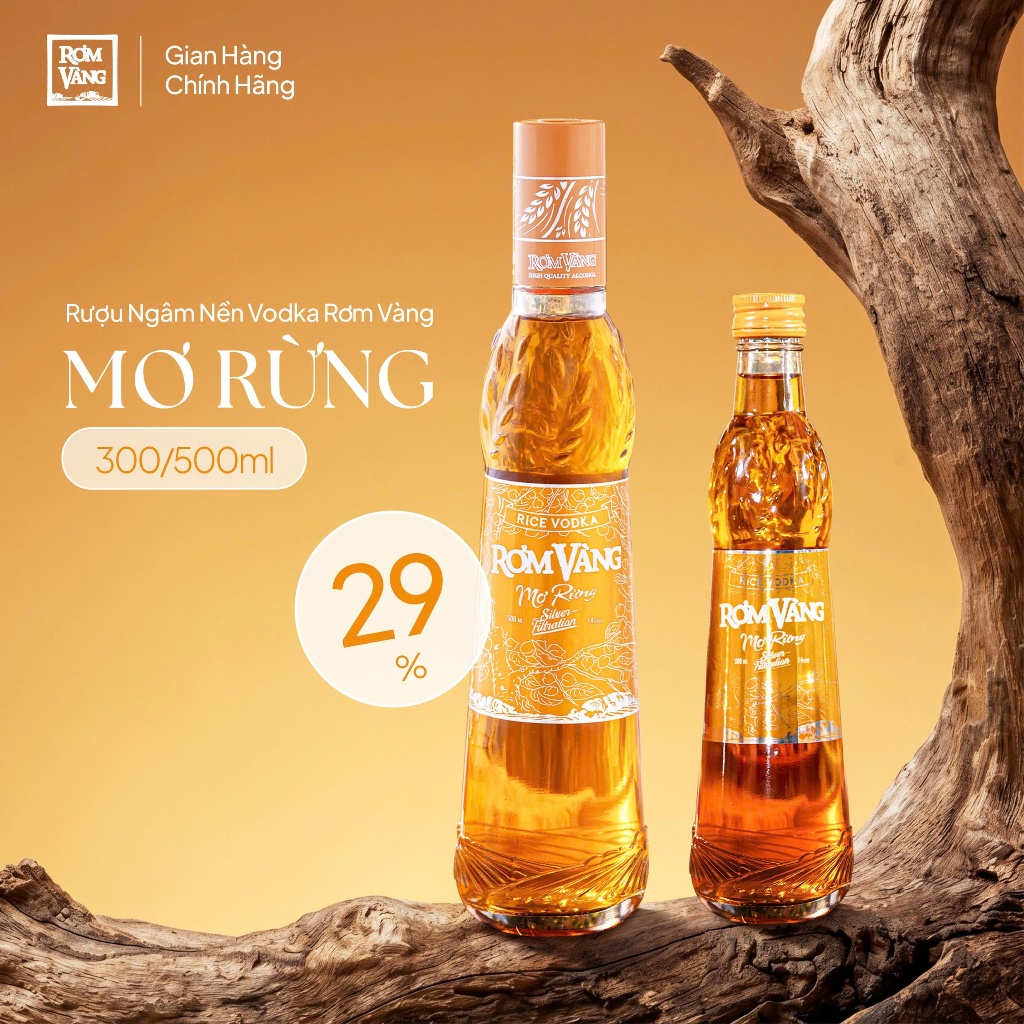Rượu ngâm Rơm Vàng - Mơ rừng | Rượu Vodka ngâm Mơ rừng
