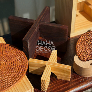 Đôn gỗ mini đặt cây cảnh - Decor cây cảnh CCG11
