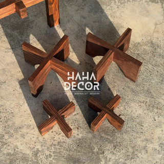 Đôn gỗ mini đặt cây cảnh - Decor cây cảnh CCG11