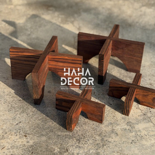 Đôn gỗ mini đặt cây cảnh - Decor cây cảnh CCG11