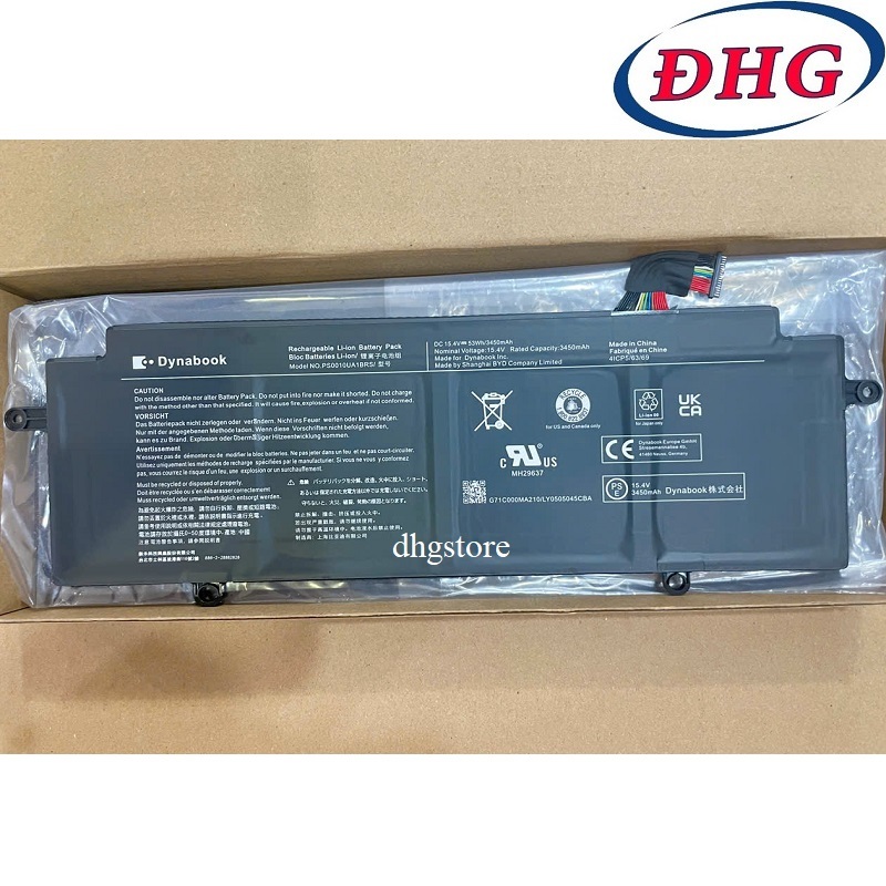 Pin laptop Toshiba Dynabook X30 X30L X30W, G83 G83/KU G83/HU G83/HS GCX83/PGCX83 V83/HS, PS0011UA1BR