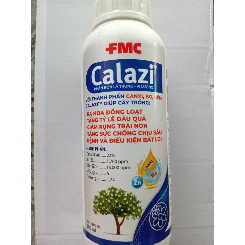 FMC calazi 500ml, phân bón trung vi lượng,  tăng đậu trái,  chống rụng trái non,  tăng đề kháng cho 