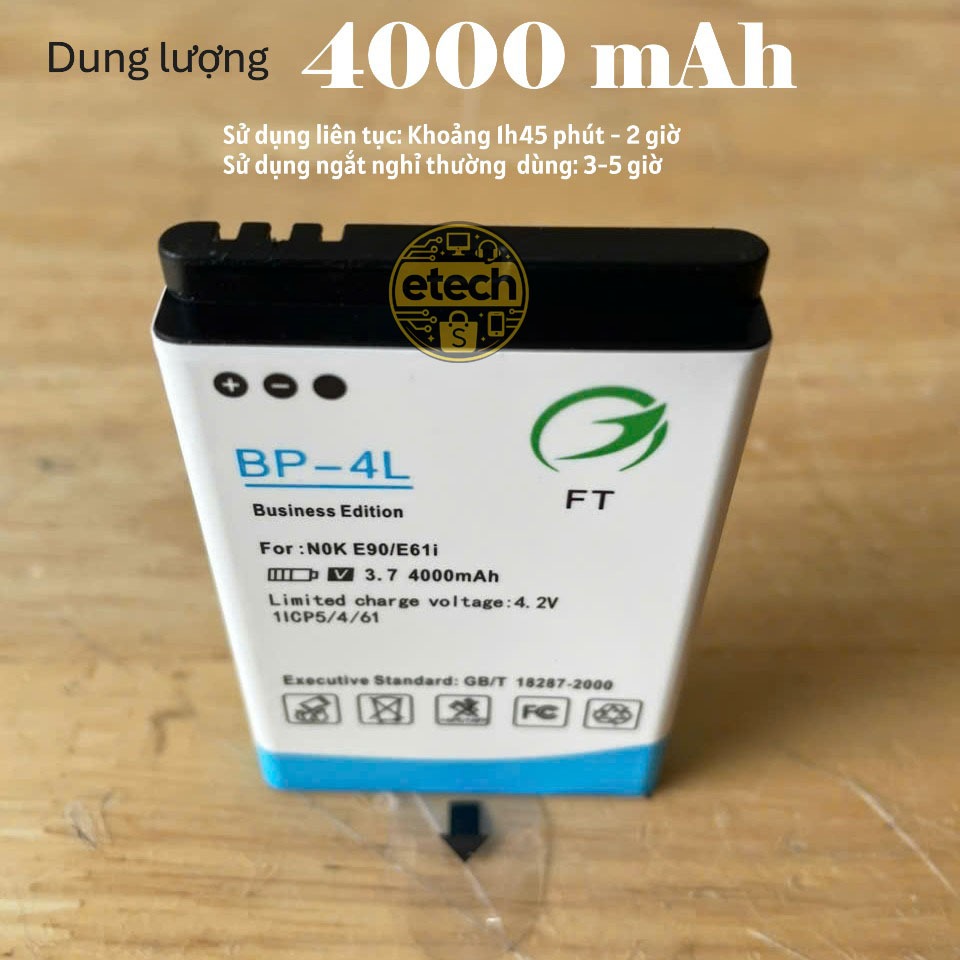 Pin Lithium BP-4l 3.7v dung lượng 2500mAh - 4000mAh