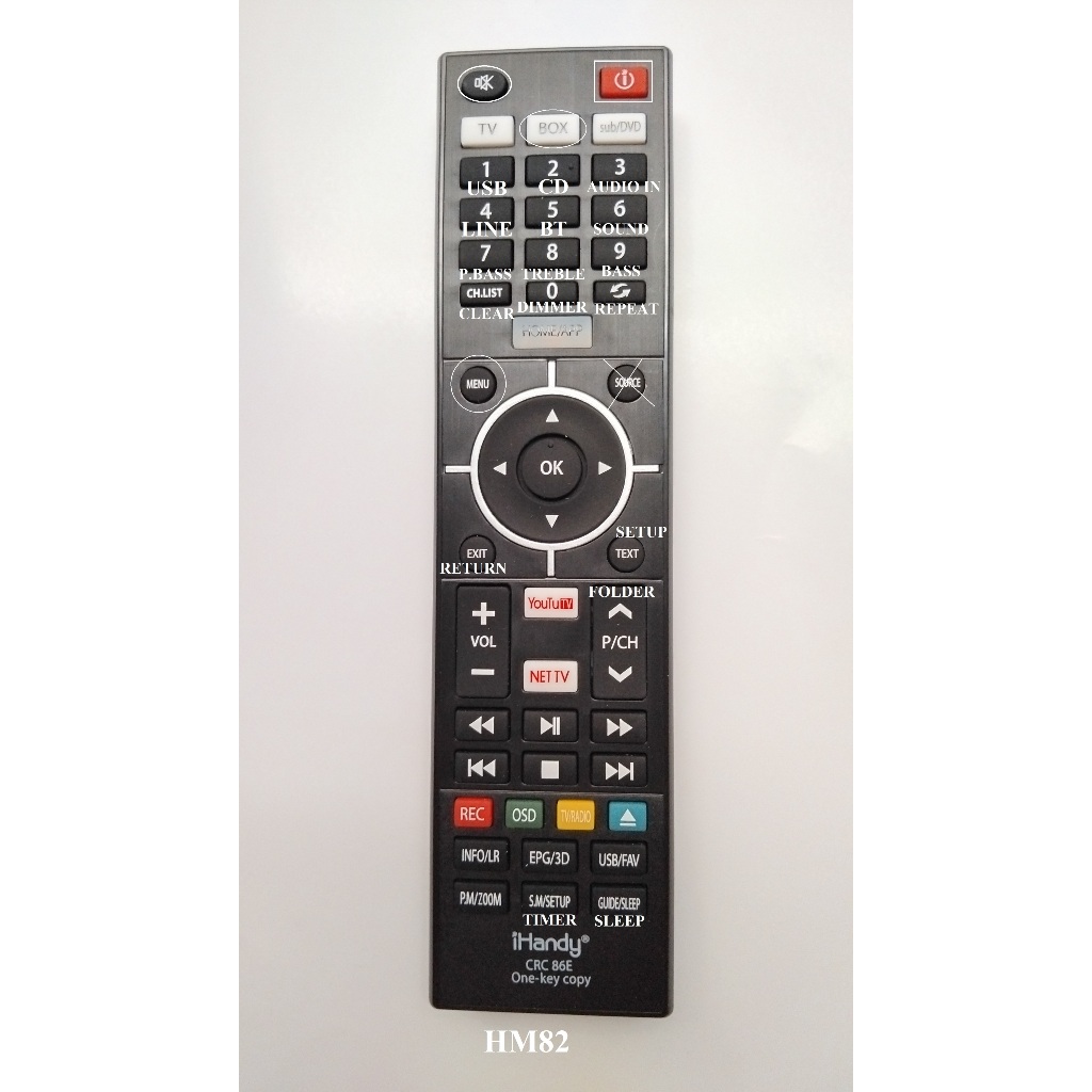 Remote, điều khiển từ xa, khiển học cho dàn pioneer HM82, HM72, HM76, HM86 và HM81