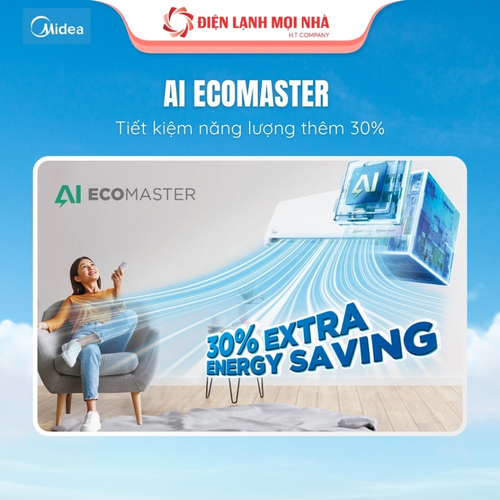 Điều Hòa|Máy Lạnh Midea 2.5HP MSFQ-24CRN8 Không Tiết Kiệm Điện – Làm Lạnh Nhanh, Phòng 30–40m²