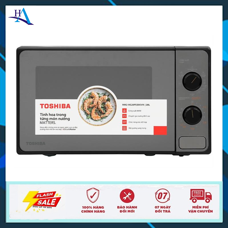 Lò vi sóng có nướng Toshiba MM2-MG20PE(BM)VN 20 lít (Free Ship Nội Thành TP.HCM-Ngoài Tỉnh Liên Hệ S