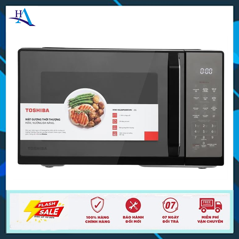 Lò vi sóng có nướng Toshiba MW3-EG26PE(BM)VN 26 lít (Free Ship Nội Thành TP.HCM-Ngoài Tỉnh Liên Hệ S