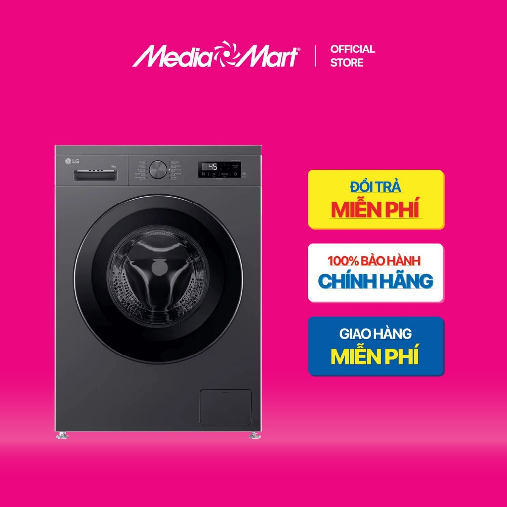 [ Mediamart Mall ] Máy giặt sấy LG Inverter giặt 9 kg - sấy 5 kg FB1209D5M BH chính hãng,Ship 0đ