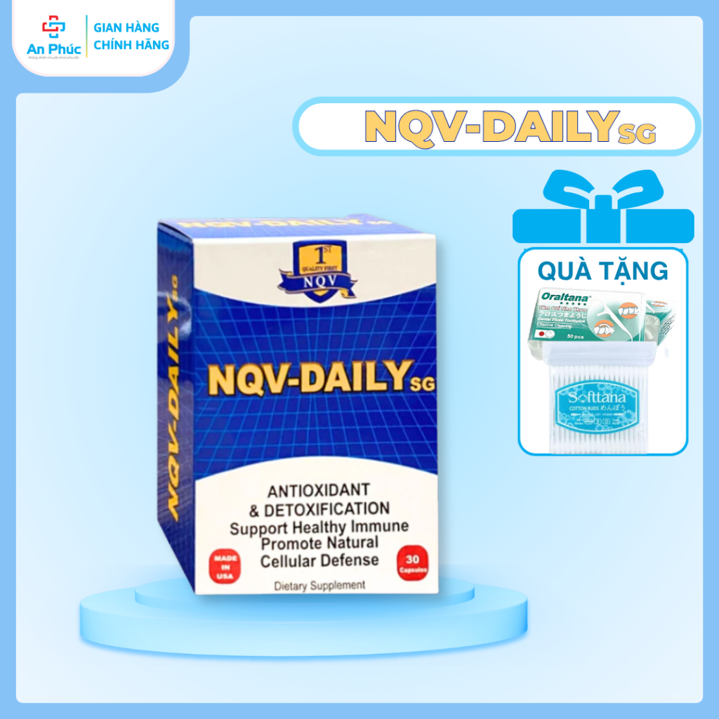 NQV DAILY – Viên Uống Hỗ Trợ Sinh Sản, Chống Lão Hóa, Tăng Cường Sức Đề Kháng [Tặng 1 Quà]
