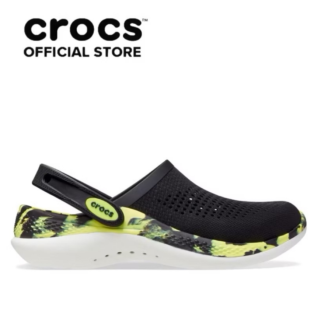 [CHÍNH HÃNG]C.roc.s Unisex LiteRide 360 Clogs- đen vàng