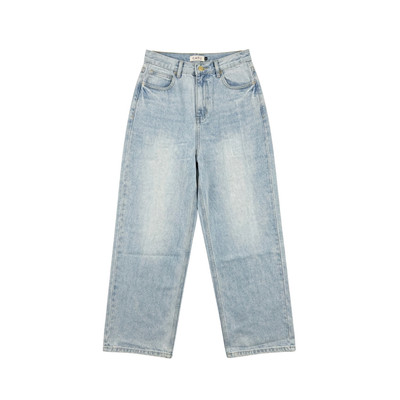 TUBYCATU Quần Jeans Ống Suông Sunny Wash Xanh Nhạt Light Denim