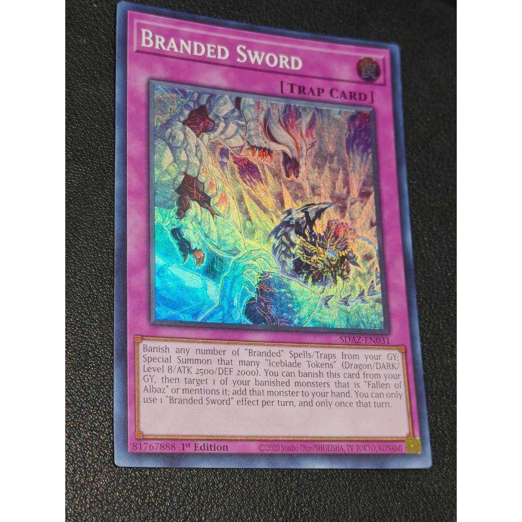 Branded Sword (SDAZ-EN031) - Structure Deck: Albaz Strike Super Rare 1st Edition (yk)