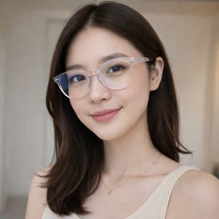 Kính mắt trong tròn to, kính trong tròn, kính thời trang nam nữ