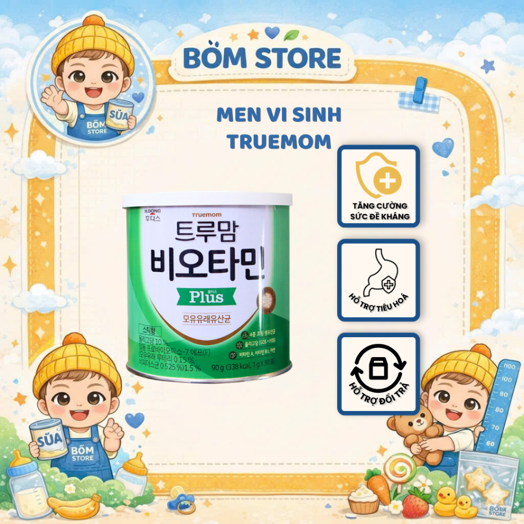 Men Vi Sinh Cho Bé Ildong Truemom Plus
