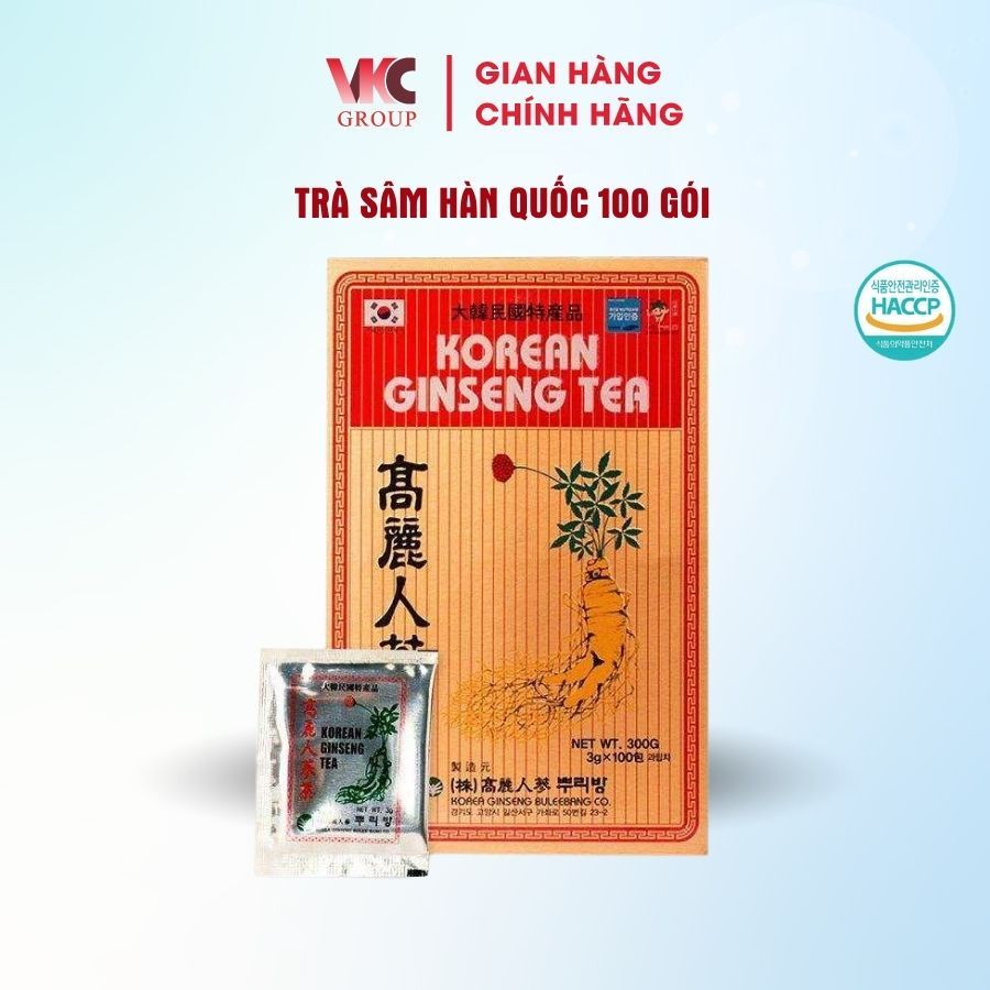 Trà Nhân Sâm Korean Ginseng Tea 100 Gói Giảm Mệt Mỏi