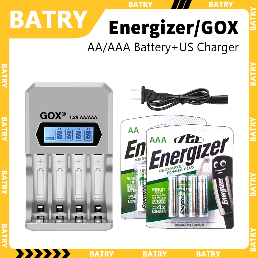 Energizer 1.2V AA Or AAA NI-MH Rechargeable Battery And LCD Smart Charger