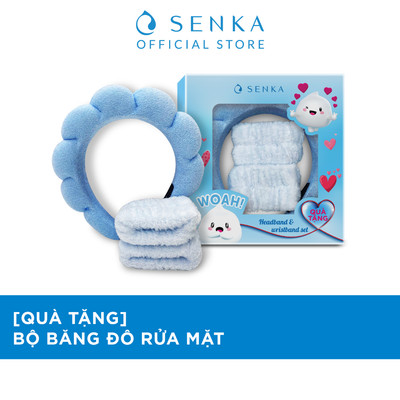 [HB GIFT] BỘ BĂNG ĐÔ RỬA MẶT SENKA (SENKA HEADBAND & WRISTBAND SET)