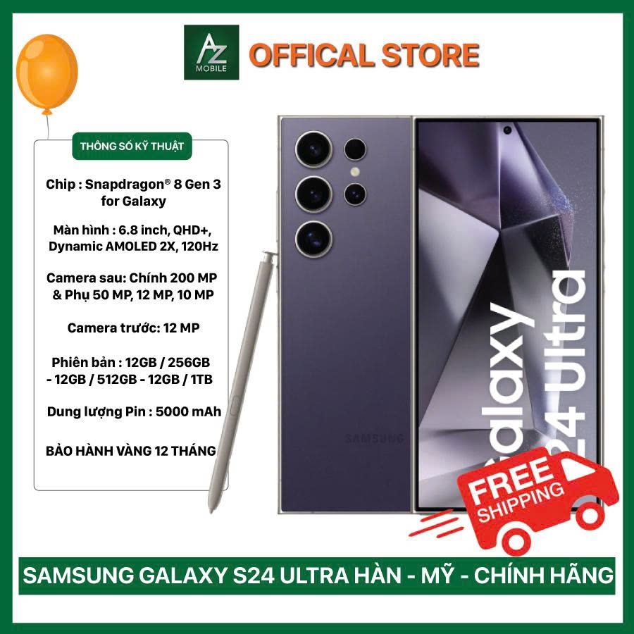 Samsung S24 Ultra 5G Mỹ/Hàn/Việt Nam New Seal Nguyên Hộp, BH 12 Tháng | BigBuy360 - bigbuy360.vn