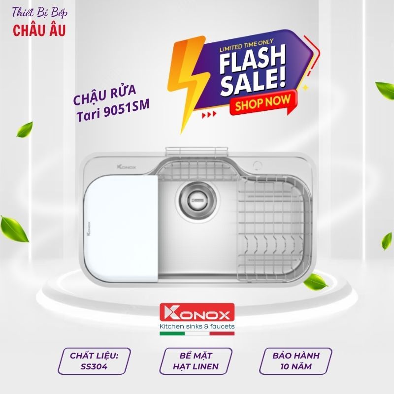 Chậu rửa bát Konox Tari 9051SM Thuộc dòng Tari Series phong cách Nhật
