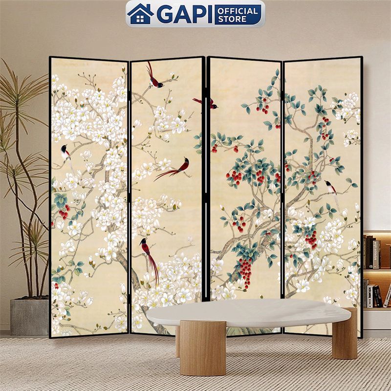 Vách ngăn hoạt tiết đa sắc - Vách ngăn phòng khách - Vách ngăn phòng ngủ GAPI