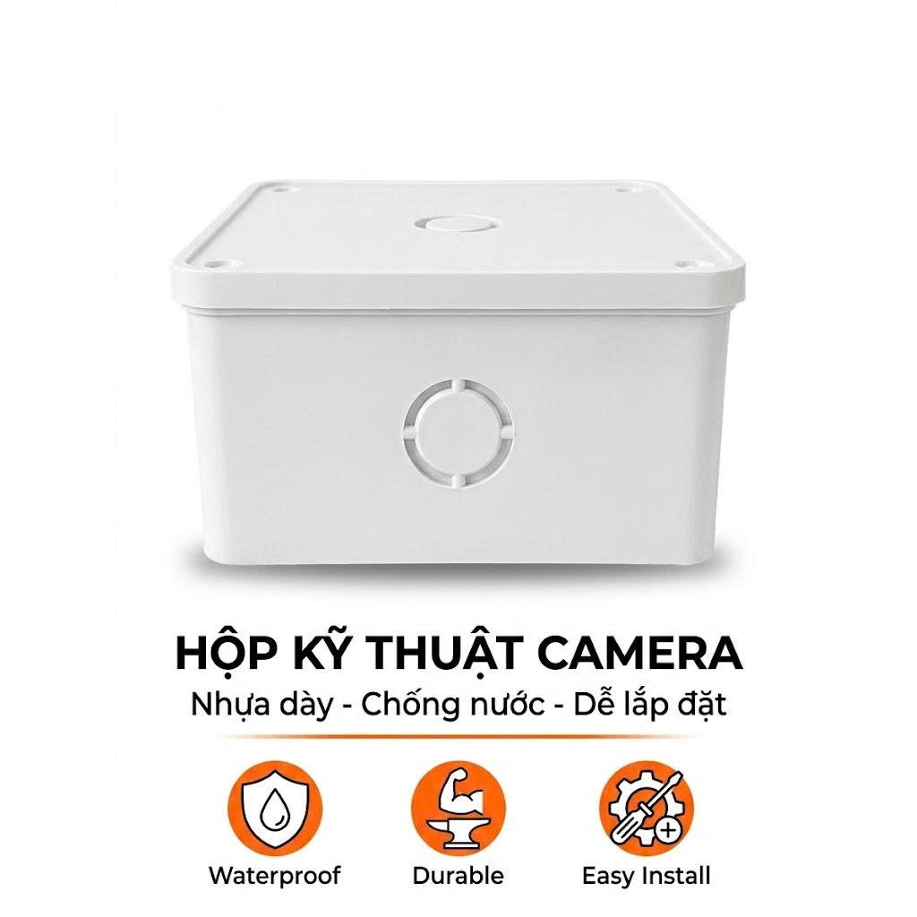 Hộp Kỹ Thuật Camera Nhựa Chống Nước | Hộp Đi Dây Camera Ngoài Trời | Box Camera Lắp Đặt Chuyên Dụng