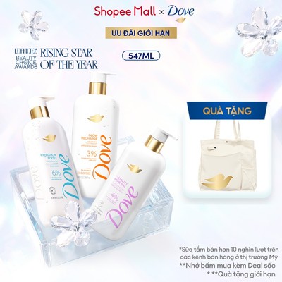 [SHOPEEVIP] Sữa tắm Dove Serum Dưỡng da chuyên sâu 547ml