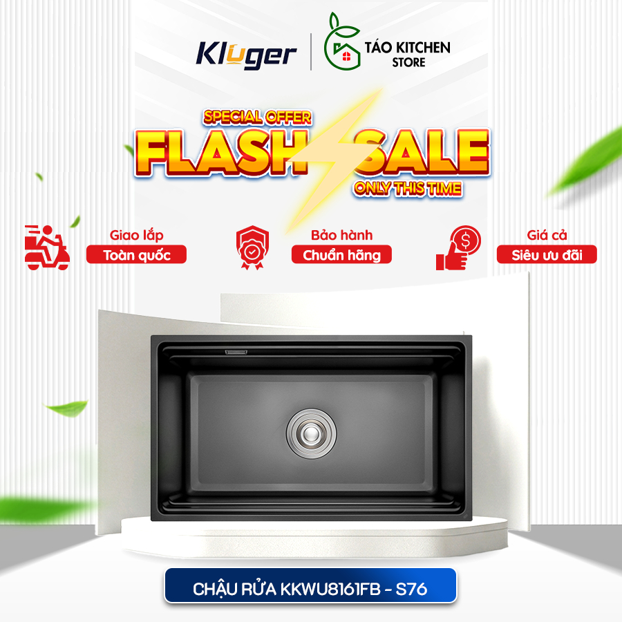 Chậu rửa chén Kluger KWU8161FB - S76 – Chậu Rửa Bát Cho Nhà Cao Cấp