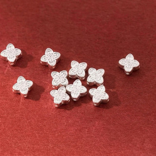 [S925] Charm bạc cỏ 4 lá cánh họa tiết - MH957 MOCHUONG JEWELRY