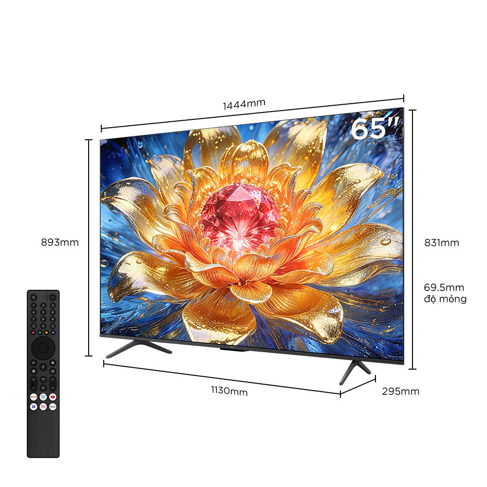 【QD-Mini】TCL 65 inch QD-MiniLED mới 65T8D,tần số quét siêu cao 144Hz,HDR10+,âm thanh cao cấp từ ONKYO 2.1,Lắp 0đ HCM HN | BigBuy360 - bigbuy360.vn