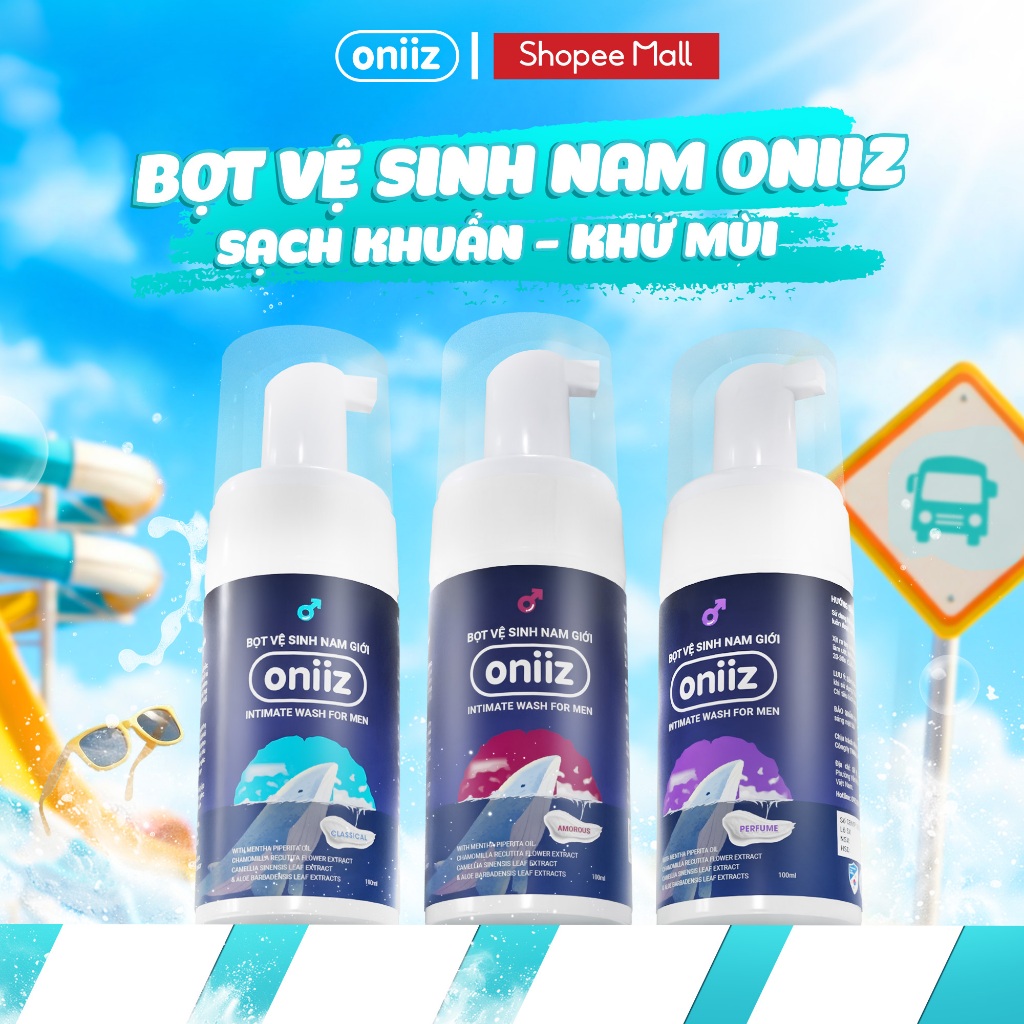 Bọt vệ sinh nam giới Oniiz Dung dịch tạo bọt 100ml