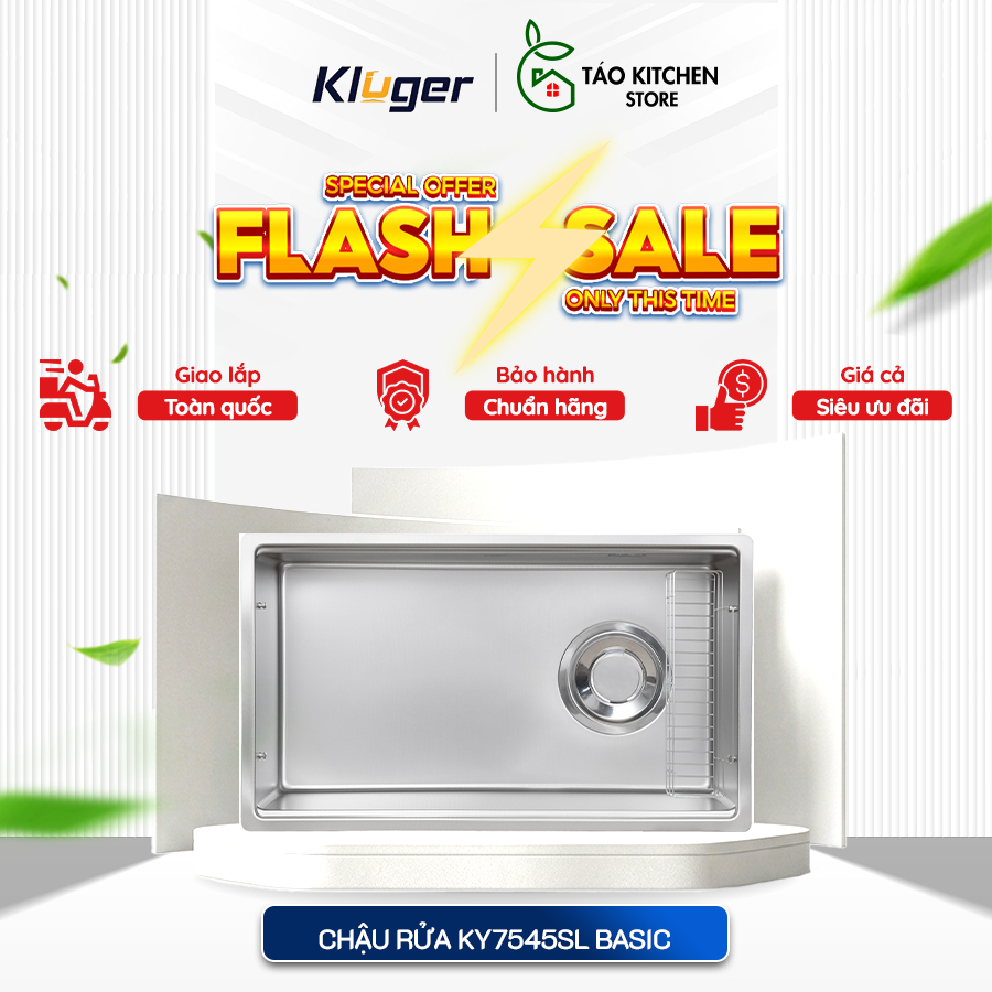 Chậu rửa chén Kluger KY7545SL Basic – Chậu Rửa Bát Bán Chạy Nhất