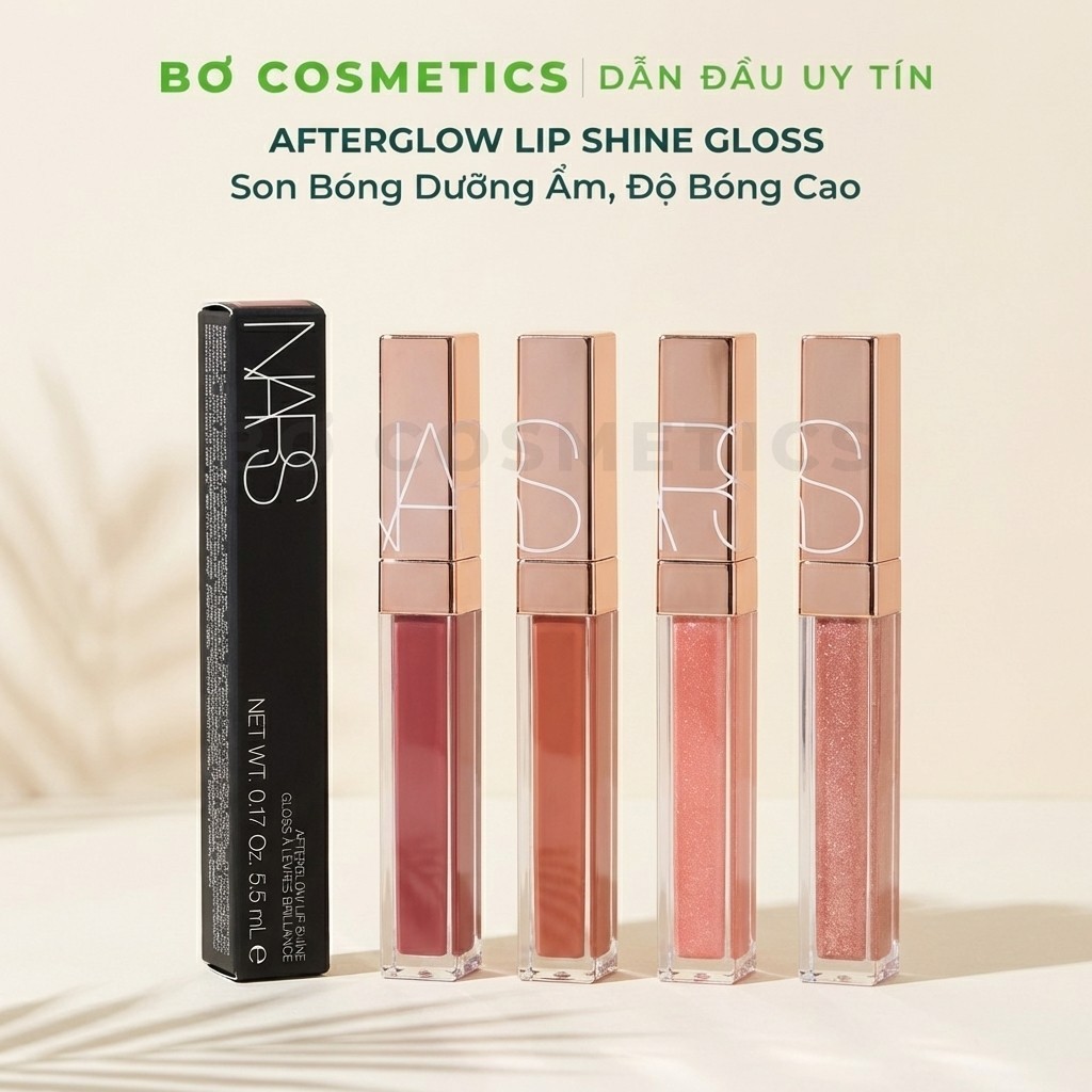 Son kem bóng NARS Afterglow Lip Shine Gloss | Bơ Cosmetics