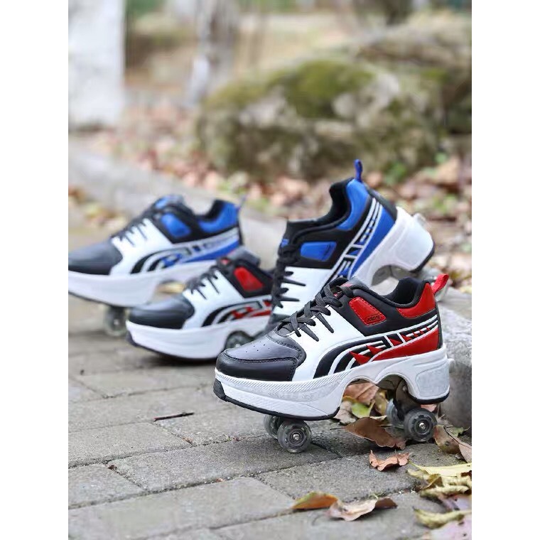 Giày patin 4 bánh gấp gọn