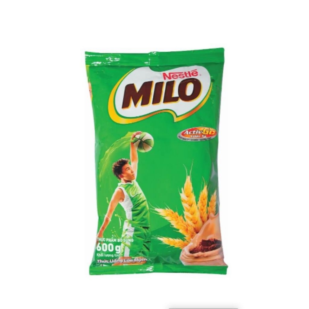 Milo pha chế sữa bột 3in1 milo gói 600g bổ dưỡng