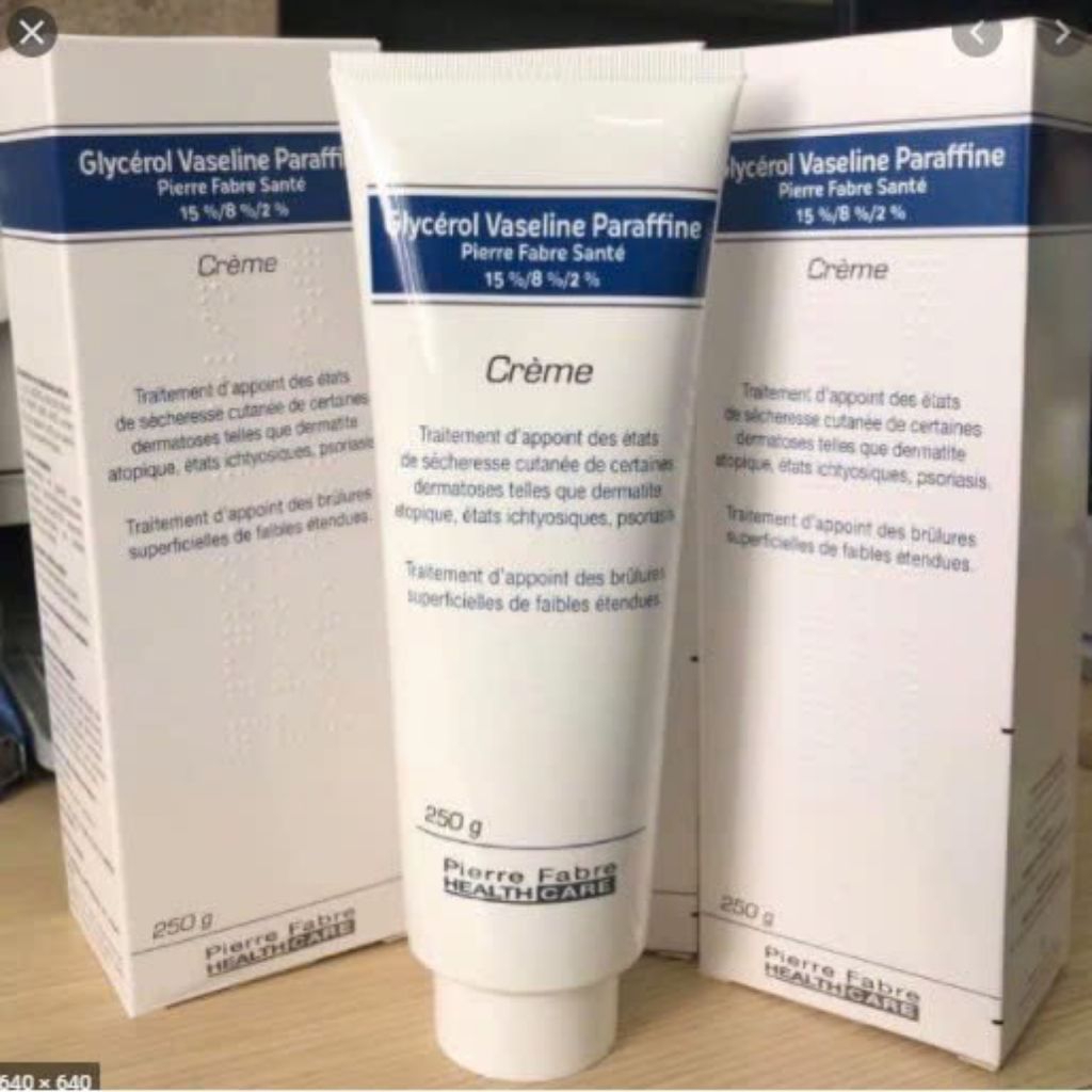 . HỎA TỐC -Kem dưỡng da chống nẻ chàm dexeryl Glycerol Vaseline Paraffine creme 250g Pháp.