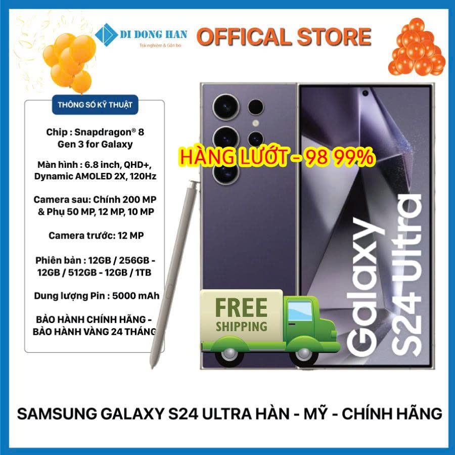 🔥Điện thoại S24 Ultra 256GB/512GB Snap Rồng Máy Đẹp Keng cũ đẹp 99% Full Chức Năng