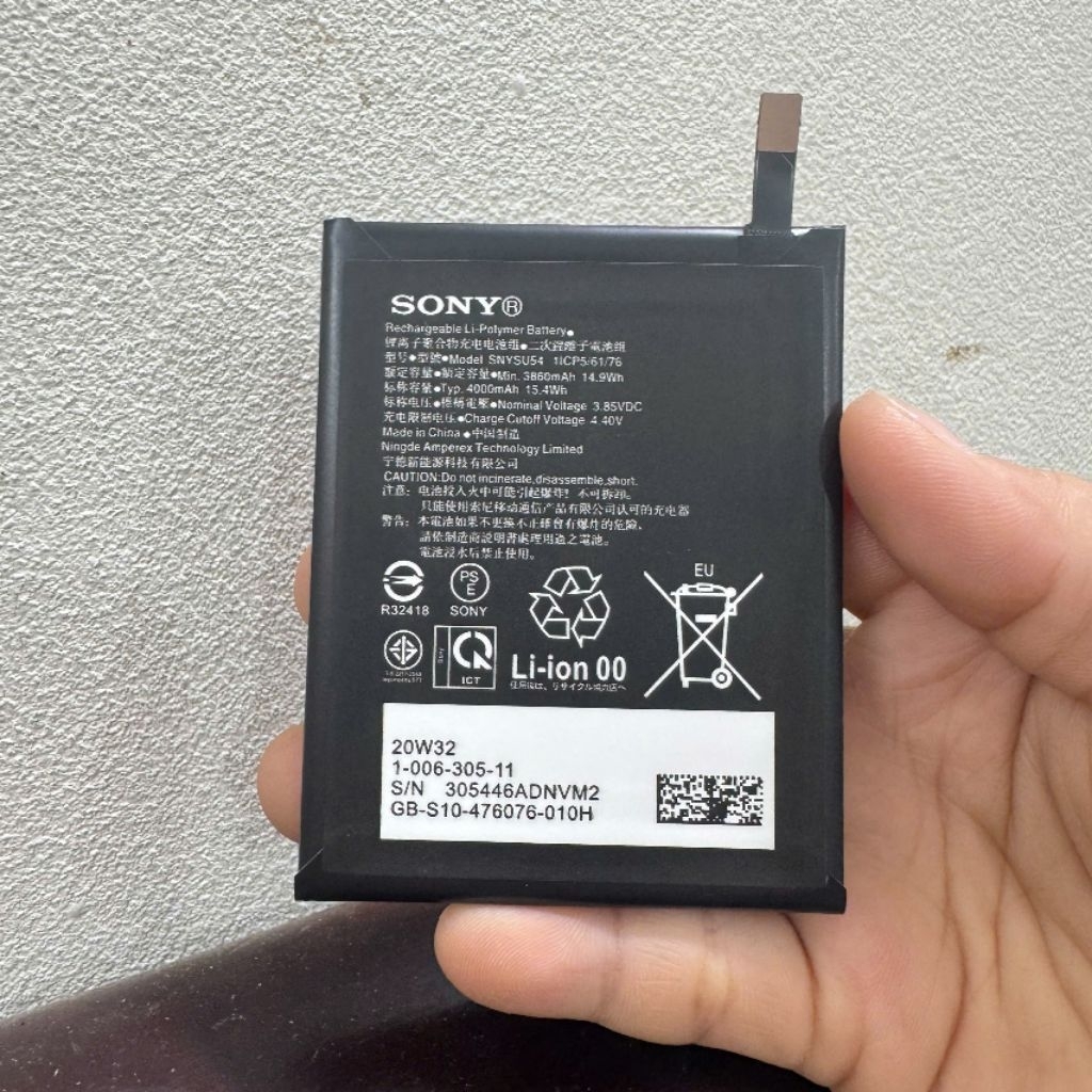 Pin Sony Xperia 1 II, Xperia 1 Mark 2, Xperia Pro, Xperia 5 II, Xperia 5 Mark 2, SNYSU54 zin công ty