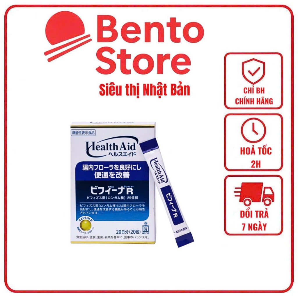 Men Vi Sinh Health Aid Bifina R Hộp 20 gói Nhật Bản