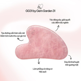 Đá Guasha Massage GG31 – Dụng Cụ Gua Sha Massage Mặt, Thư Giãn, Nâng Cơ, Chăm Sóc Da Tự Nhiên | GG31 by GemGarden31