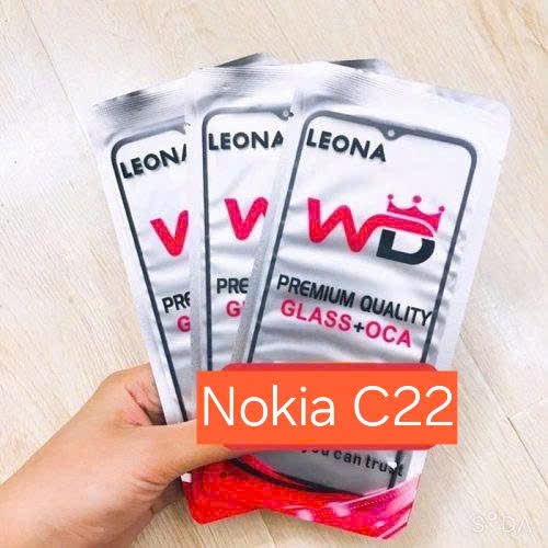 Kính Nokia C22 OCA CÓ KEO, kính nokia c22 liền keo oca, kính ép